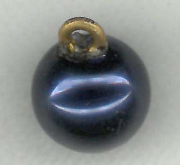ROUND PEARL BUTTON - SIZE 10 - ROYAL