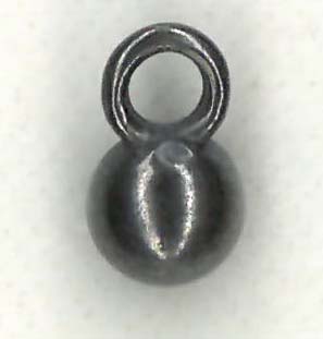 ROUND METAL BUTTON - SIZE 6 - GUNMETAL