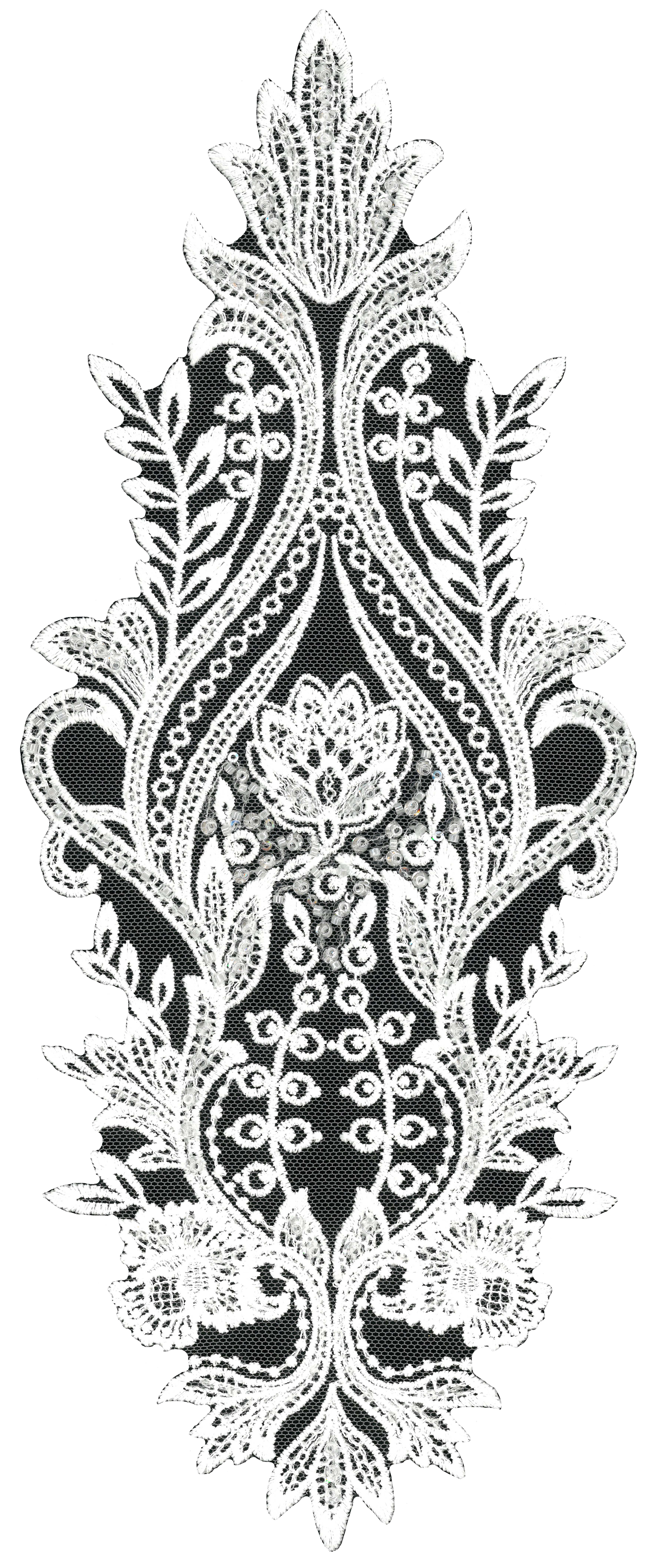 BEADED MOTIF - IVORY