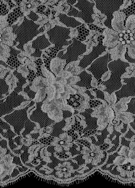 Michael's Bridal Fabrics | METALLIC FRENCH LACE - SILVER