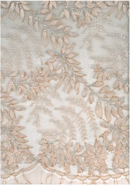 Michael's Bridal Fabrics | 3D BEADED FRENCH LACE - ROSE