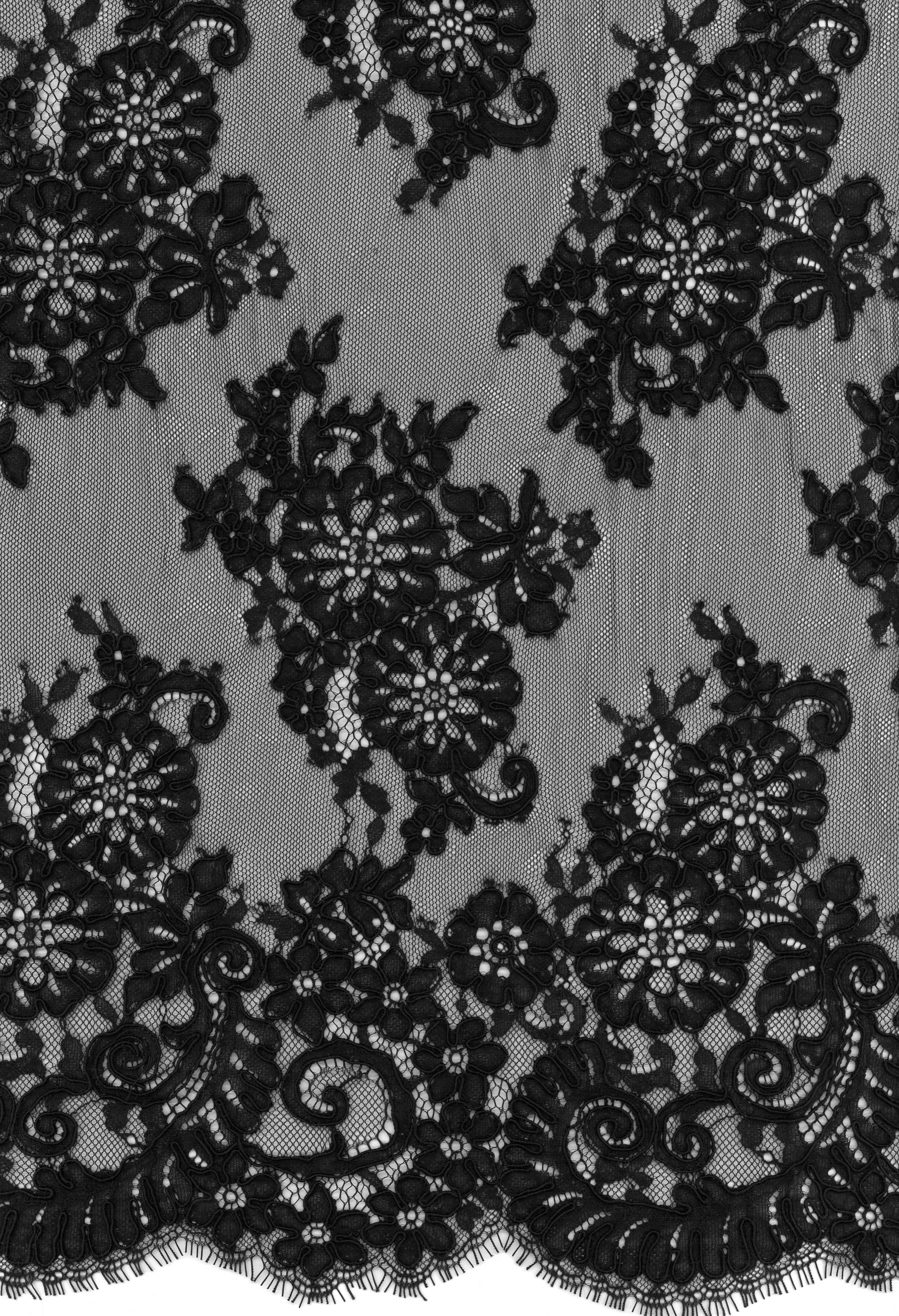 CORDED LACE - BLACK