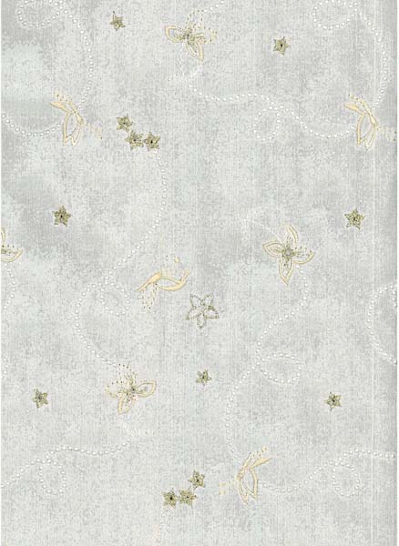 EMBROIDERED SILK DUPION - IV/OYSTER/GOLD