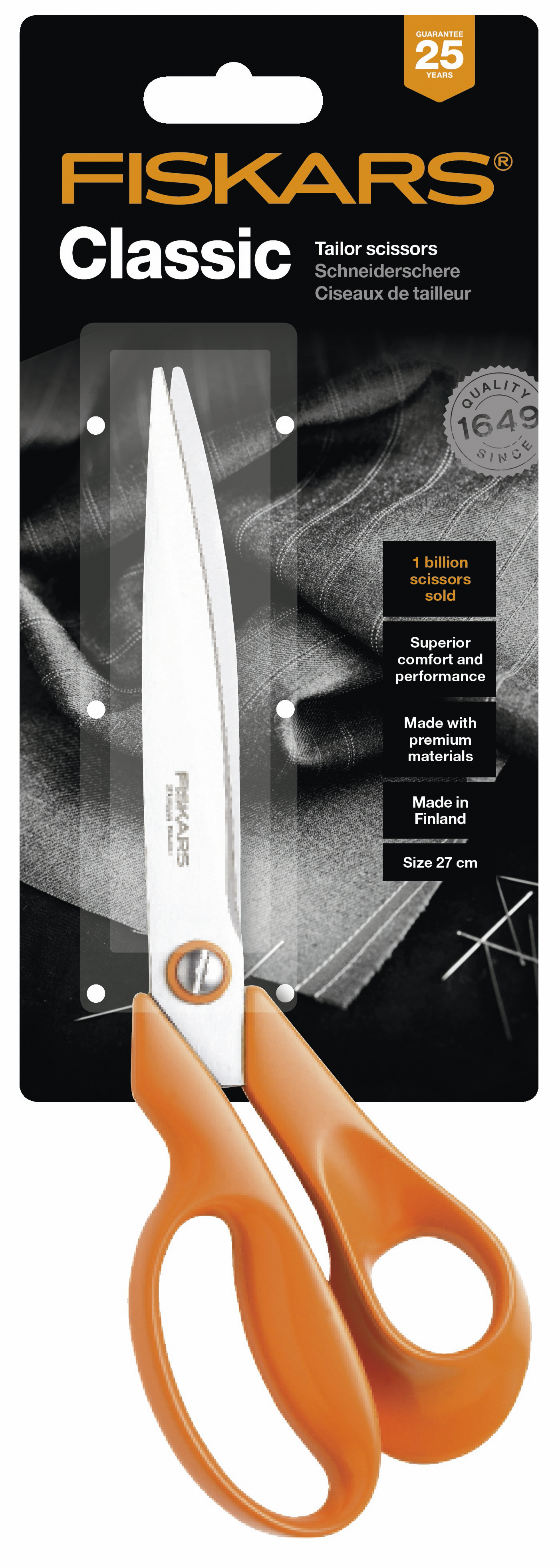 FISKARS CLASSIC TAILORS SCISSORS - 27CM