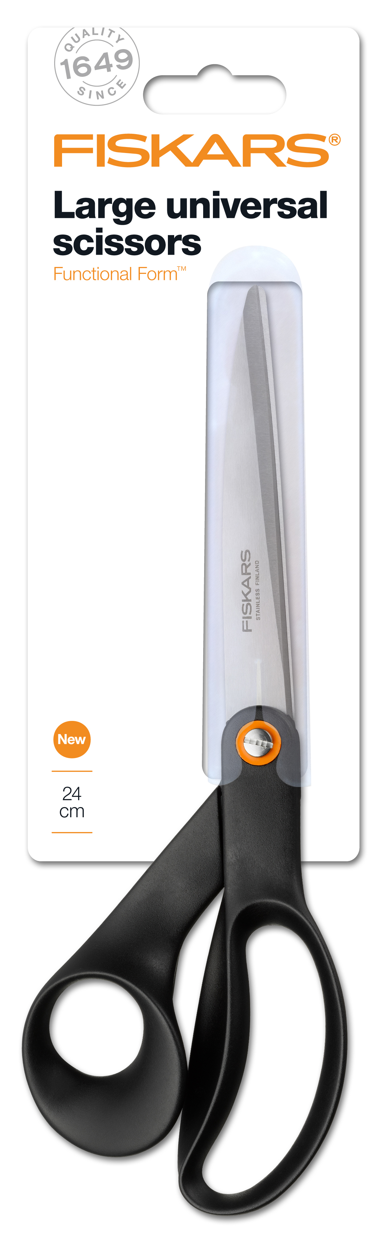 FISKARS FUNCTION FORM UNIVERSAL SCISSORS WHITE - 25CM