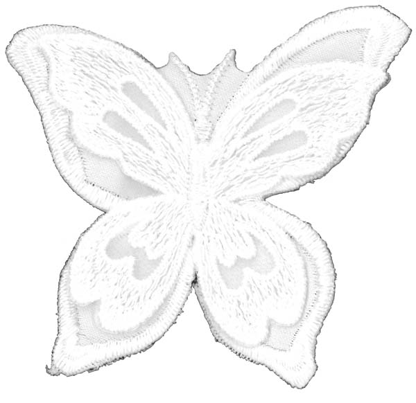 BUTTERFLY MOTIF (SOLD SINGULARLY) - IVORY