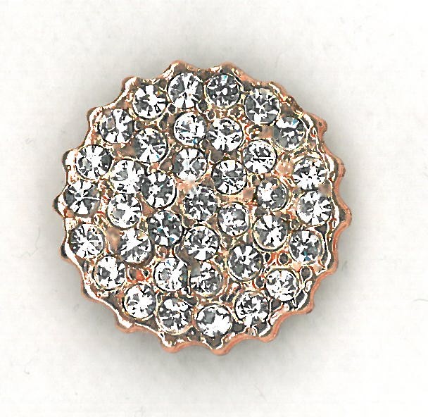 BUTTON - ROSE GOLD